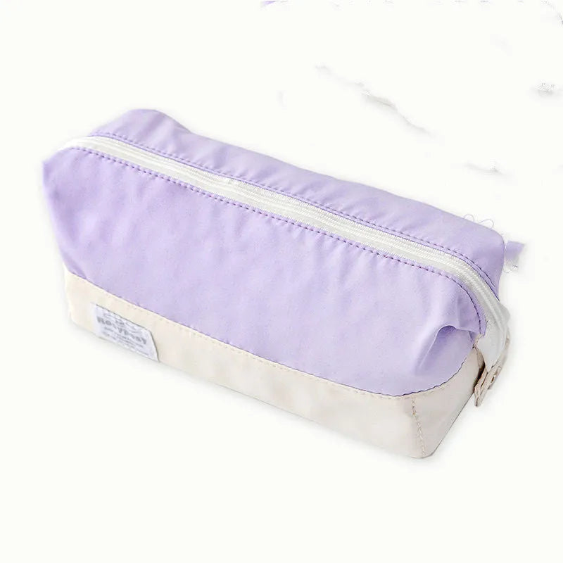 Canvas stationery box in seven ins style colours for junior high school student learning supplies