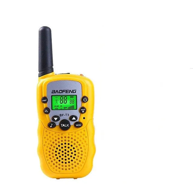 Child handheld walkie talkie set in various colours with channel display and antenna