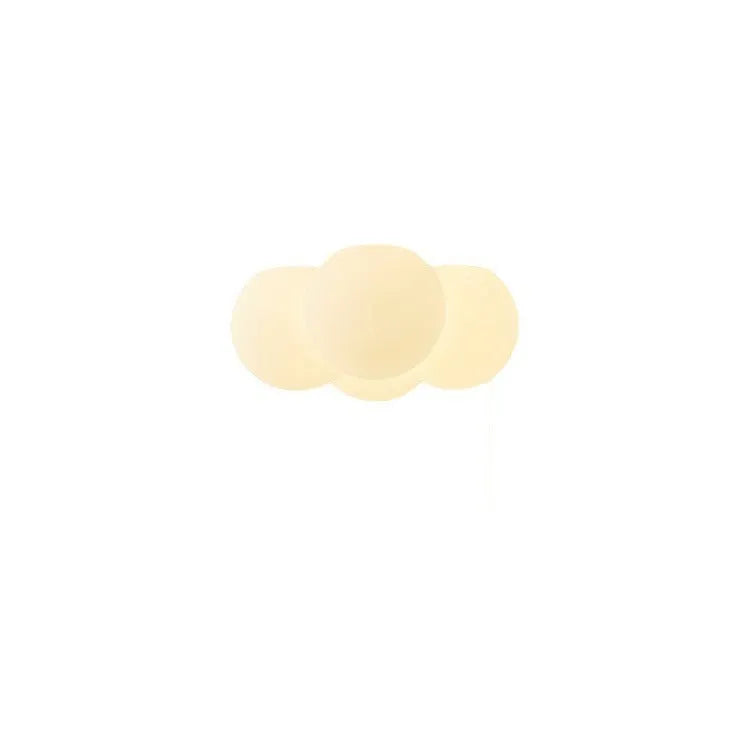 Modern cloud-shaped chandelier with 4 lights and minimalist design for bedroom ceiling mounting