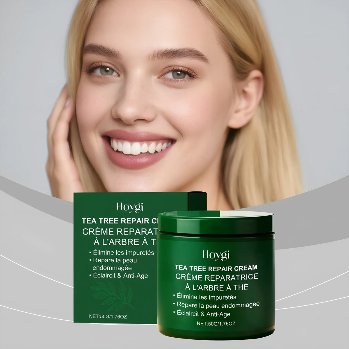 Gentle Nourishing Tea Tree Moisturizing Cream 50g pot for face and body hydration