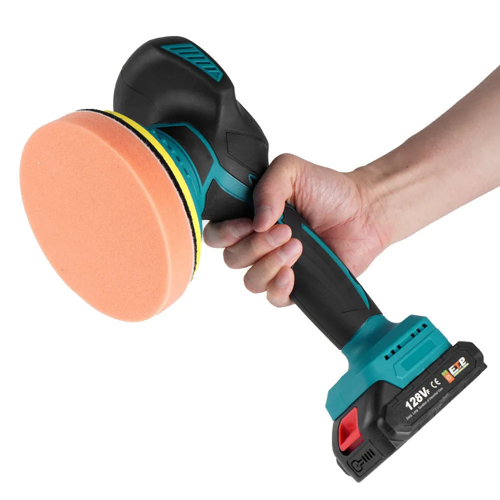 21v cordless car polishing machine with 145mm circular polishing disc for wireless vehicle detailing