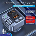 Car Bluetooth MP3 player receiver with LED display and dual USB charging ports