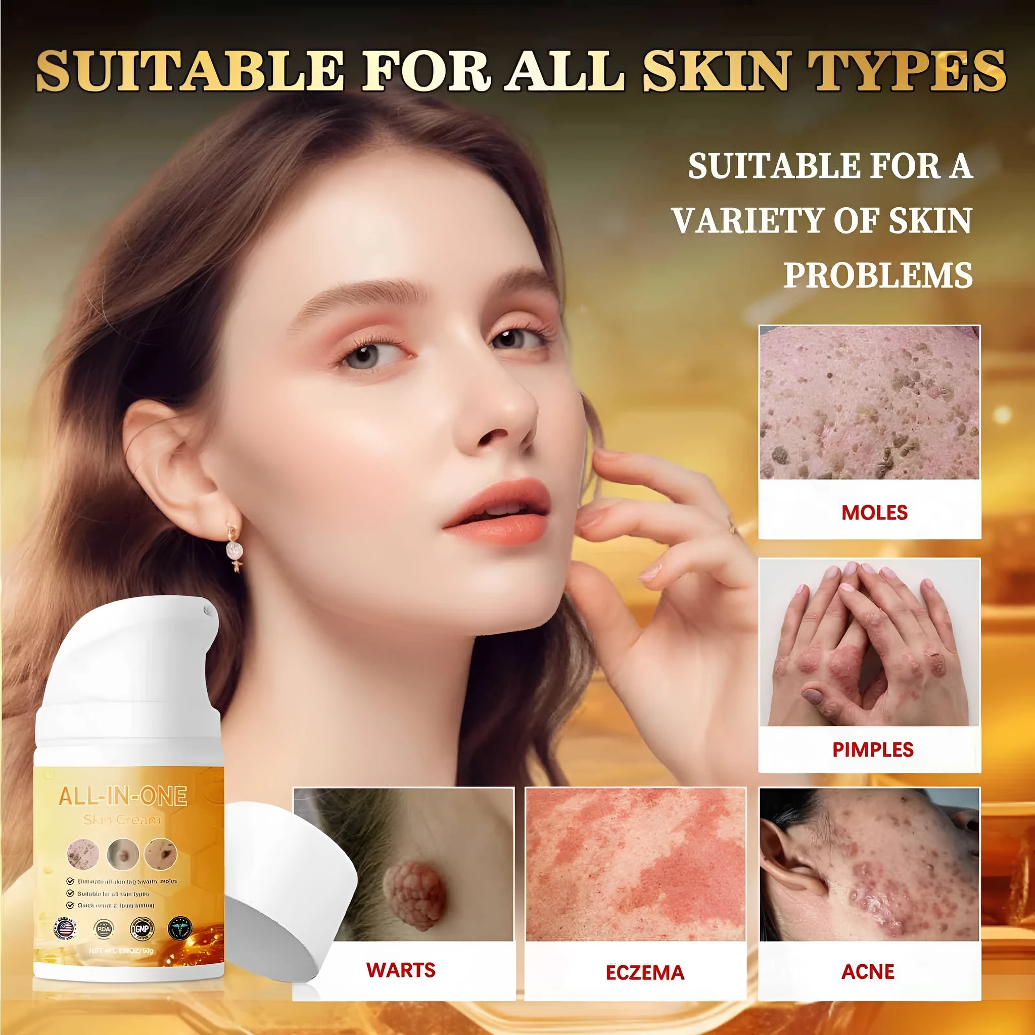 50ml non-standard skin cleaning neck cream in container for neck area treatment