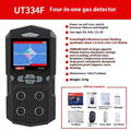 Four-in-one portable gas detector UT334E with battery compartment and display screen