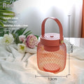 Red mini wall hanging night lamp with metal shade, touch switch, and 7W tricolour dimming