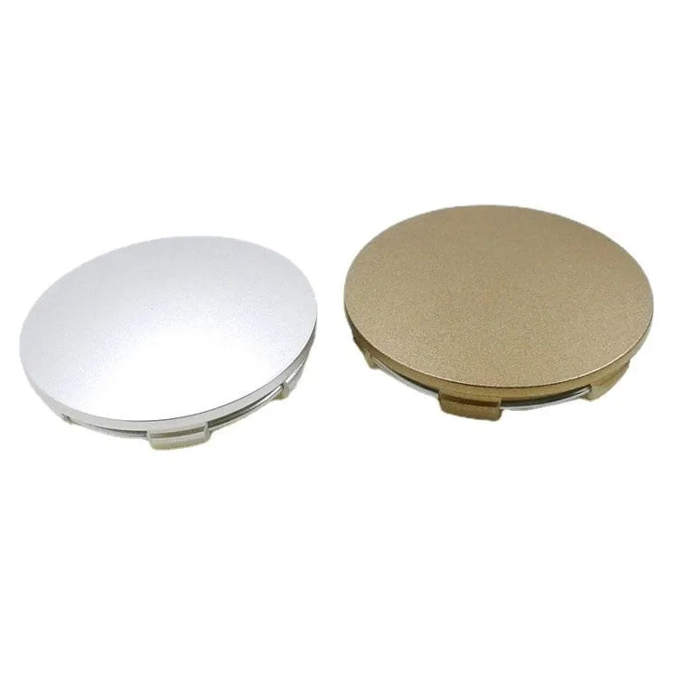65mm ABS plastic car wheel hub centre cover in antique copper finish with aluminium label
