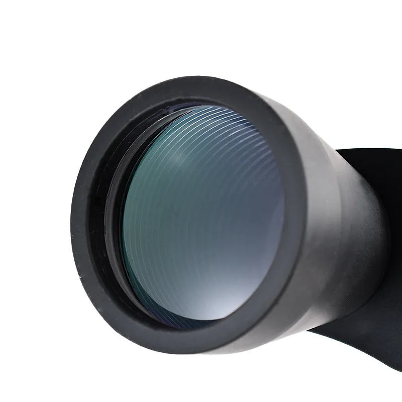 Black outdoor telescope binoculars with large 100mm lenses showing 20-120x zoom markings.