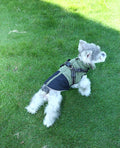 Waterproof polyester pet clothing in army green, red, and sapphire blue for dogs and cats