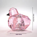 Portable crystal table lamp, 85 x 80mm, built-in battery, third gear dimming, pink purple or transparent