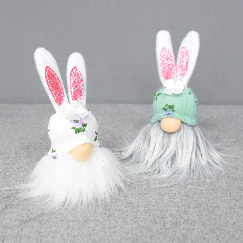 Home fashion Easter decoration doll ornament in white polyester with cute design