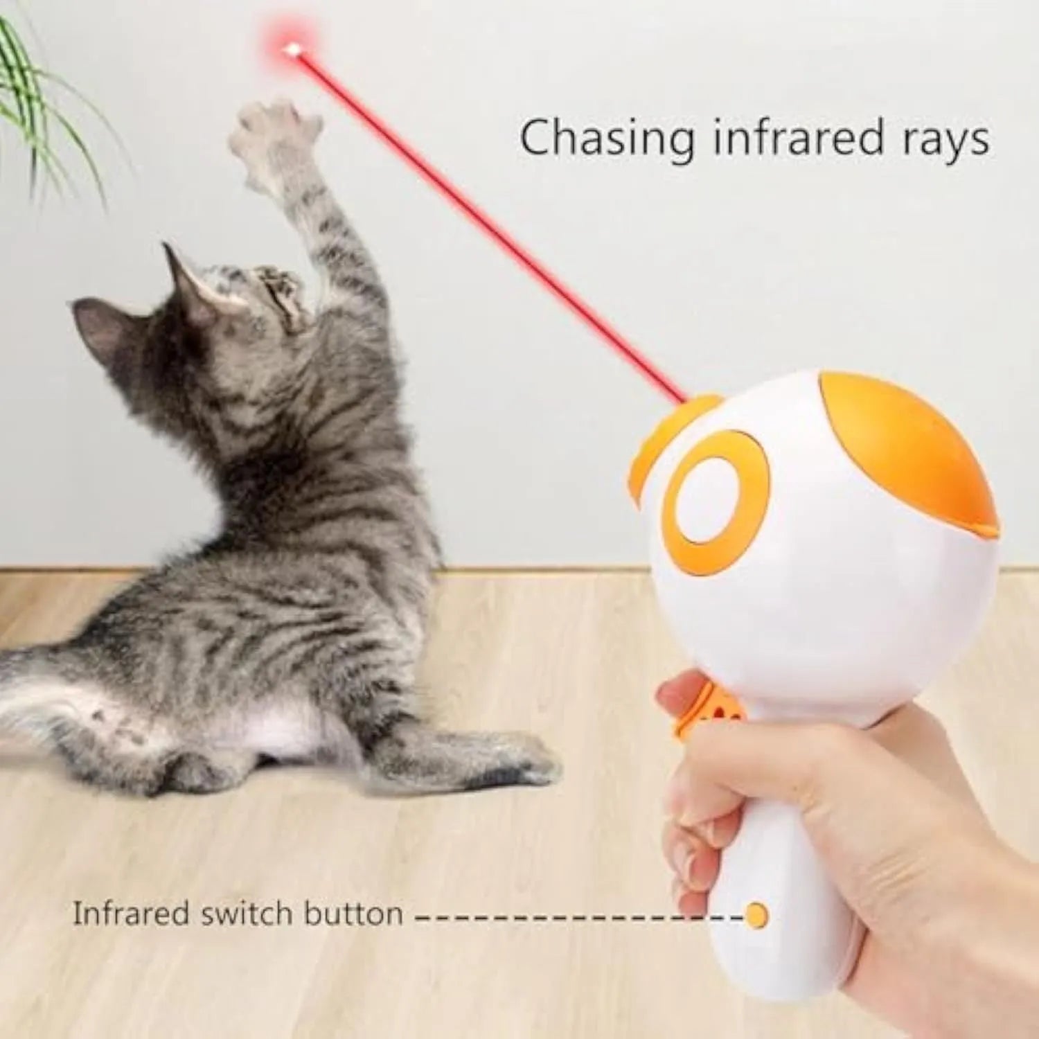Green dog treat launcher toy for interactive play and training, measuring 15.5 x 9 x 8.5 cm