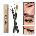 Black waterproof liquid eyeliner pen with smudge-resistant quick-drying formula