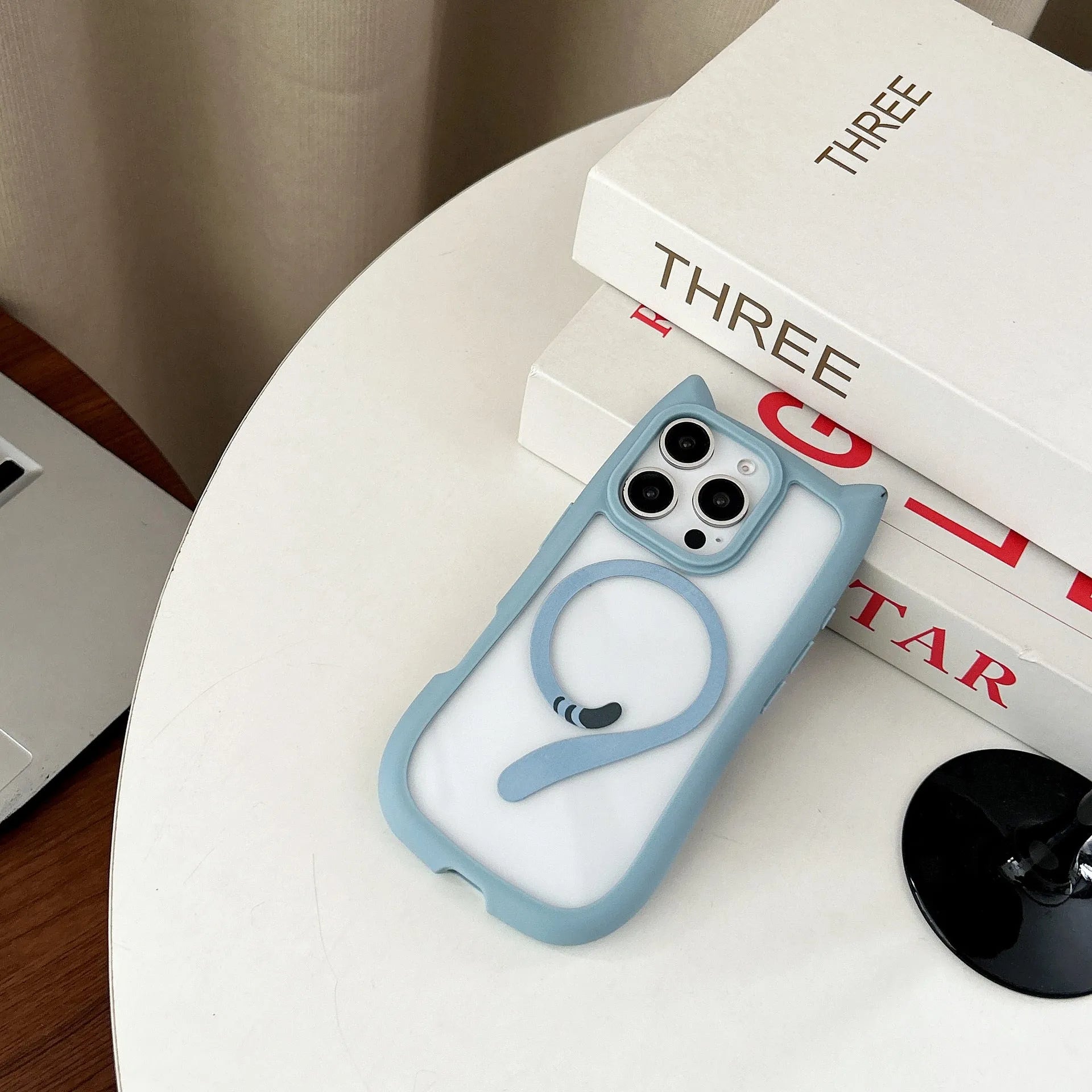 Transparent acrylic TPU phone case for IPhone 17 with magnetic suction feature