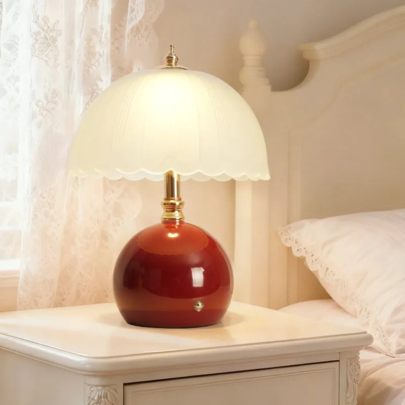Geometric 3D modern simplicity table lamp with warm light, available in black, dark green, gray, orange, pink, red