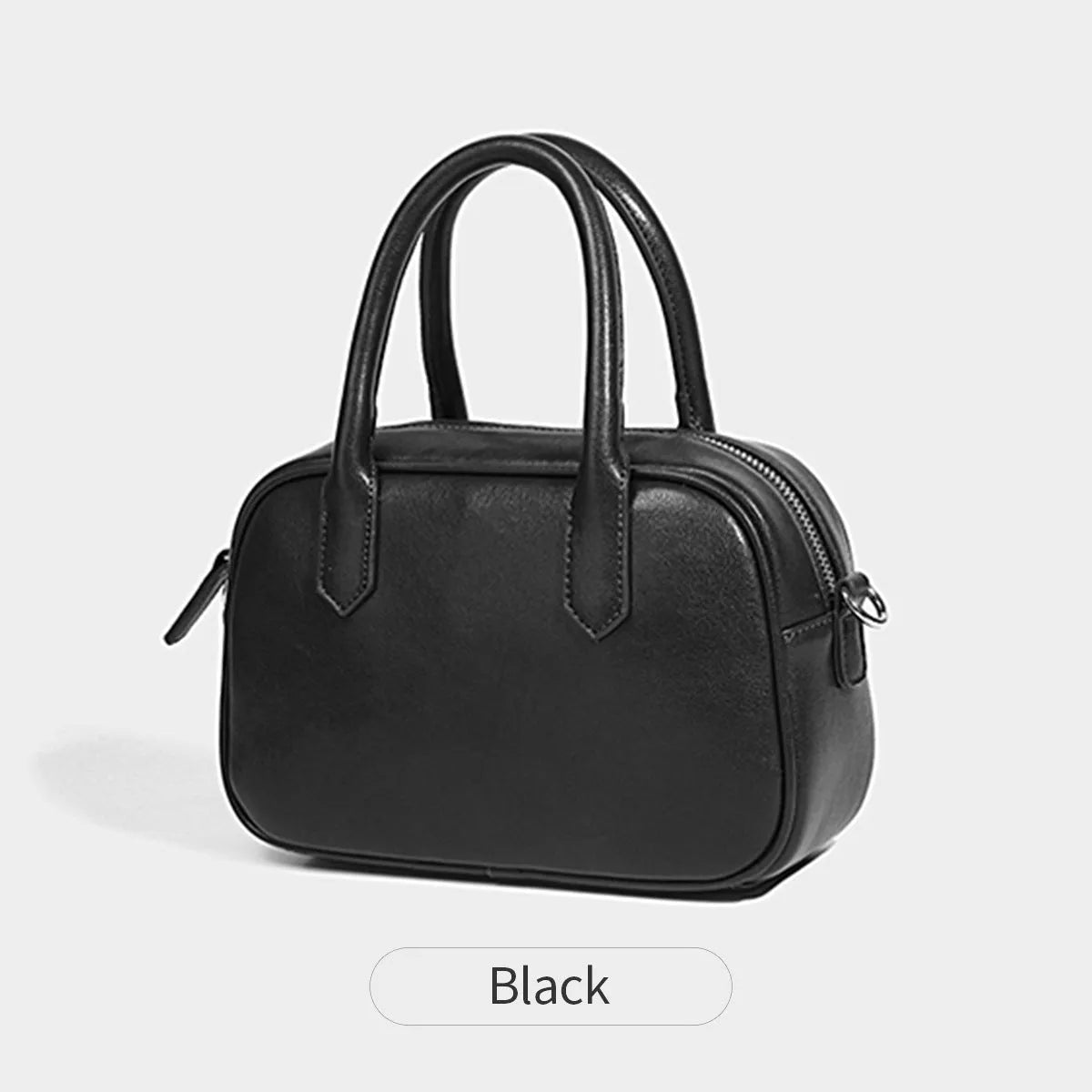 Retro square shoulder messenger bag in PU leather available black or coffee colour