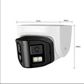 4MP dual-lens IP security camera with IP66 waterproof rating for indoor and outdoor surveillance