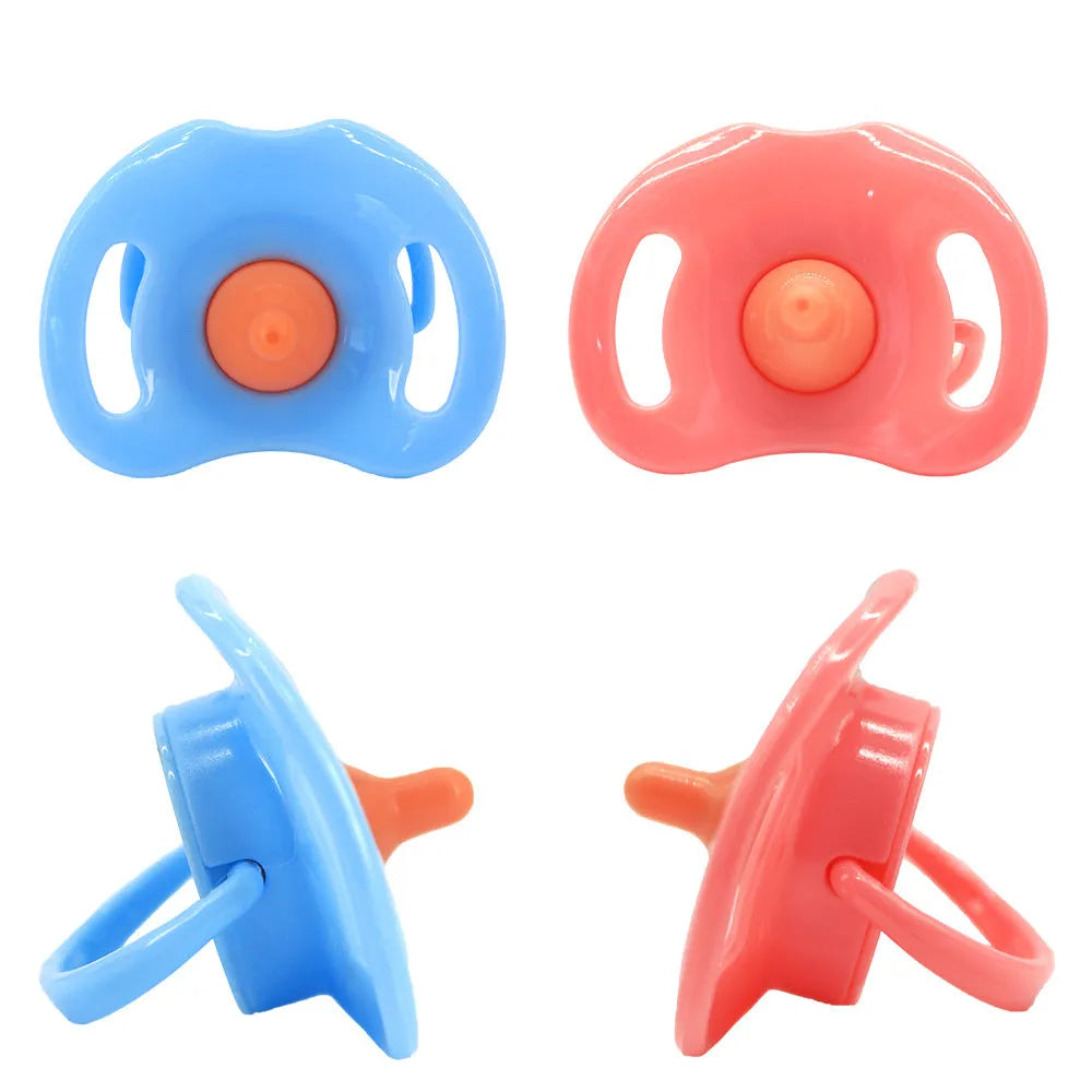 Plastic magic bottle nipple doll accessory set for 14-18 inch dolls in pony pink or bear blue