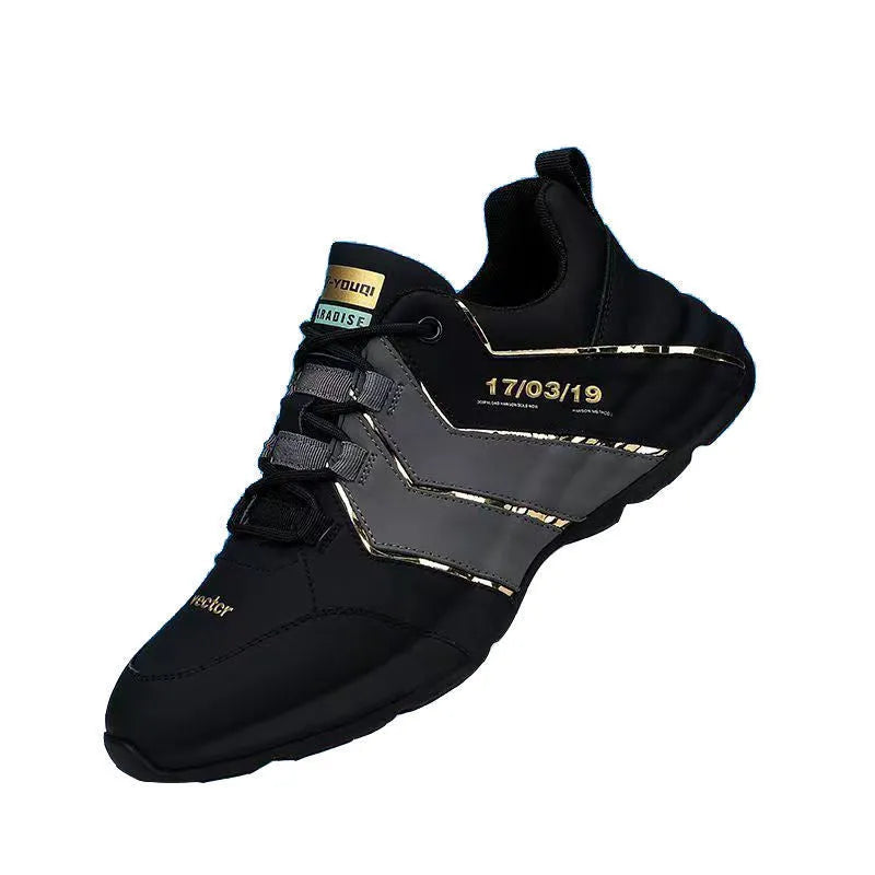 Casual low-top sneakers with a thick plastic sole and mesh lining in grey and black colourway.
