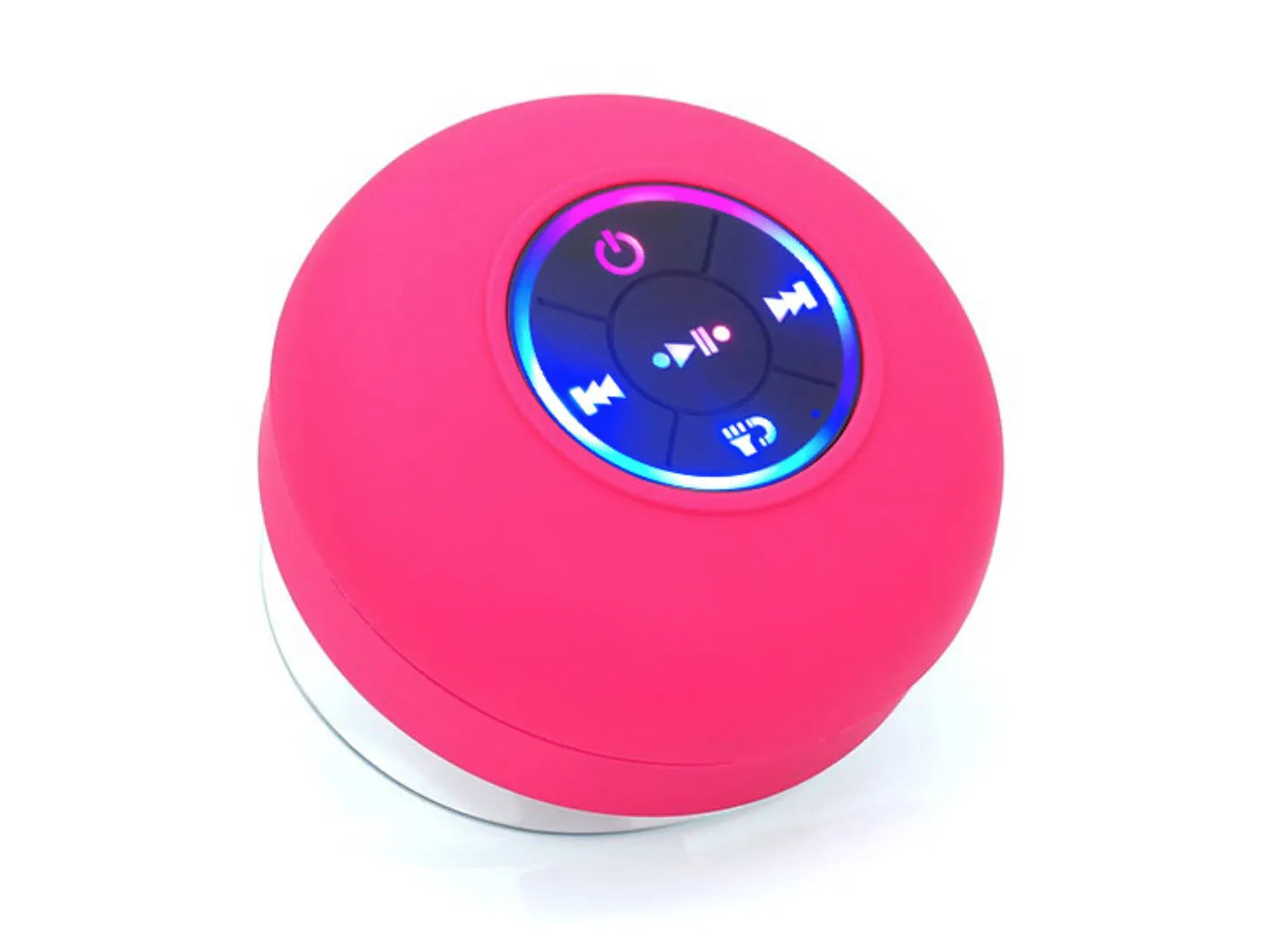 BTS07 waterproof Bluetooth speaker with large suction cup base in six colour options