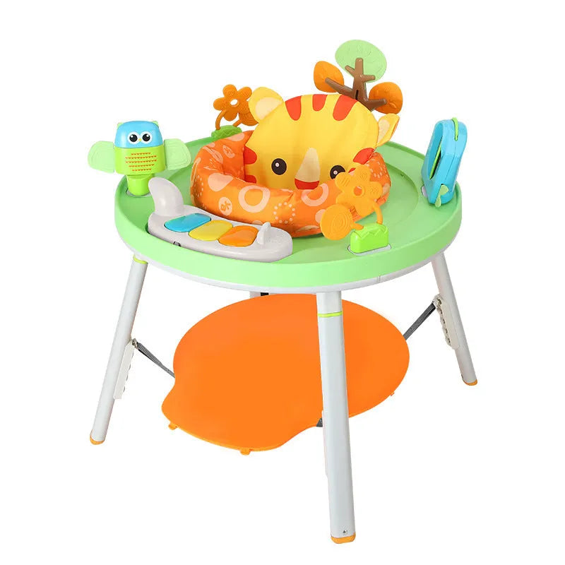 Three-in-one baby jumping chair bouncing gymnastic rack with interactive toys in Yaya duck design