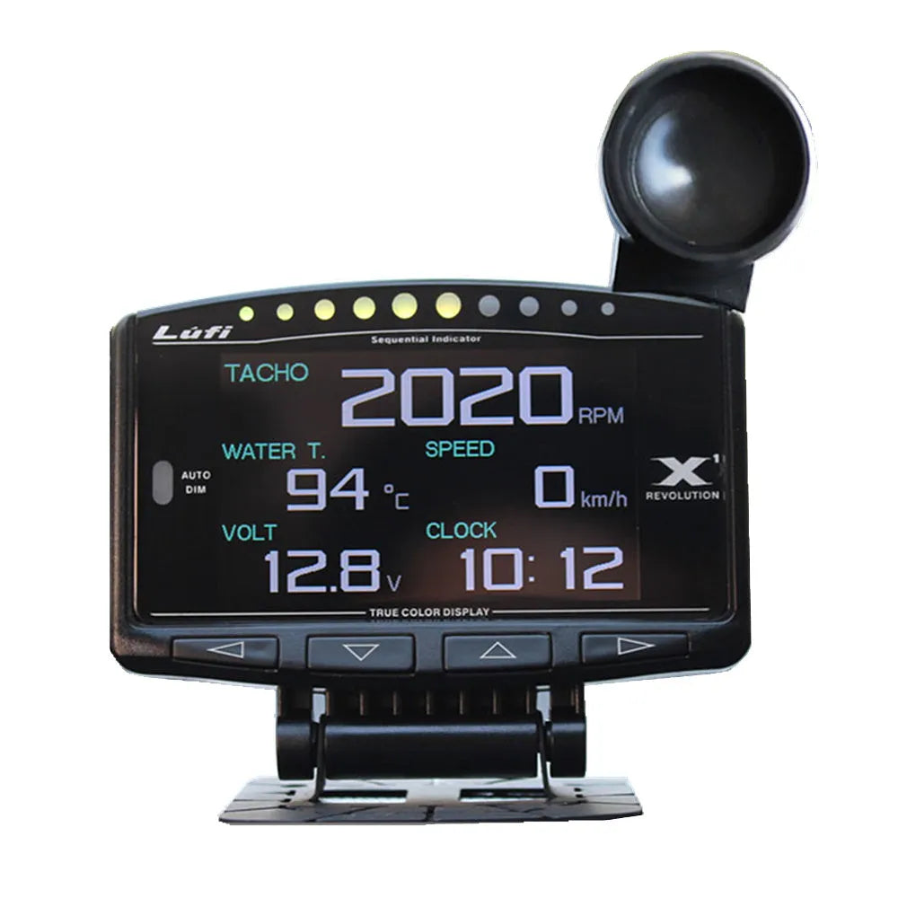 X1 Automotive Multi Function OBD Instrument English version with metal housing and LED display