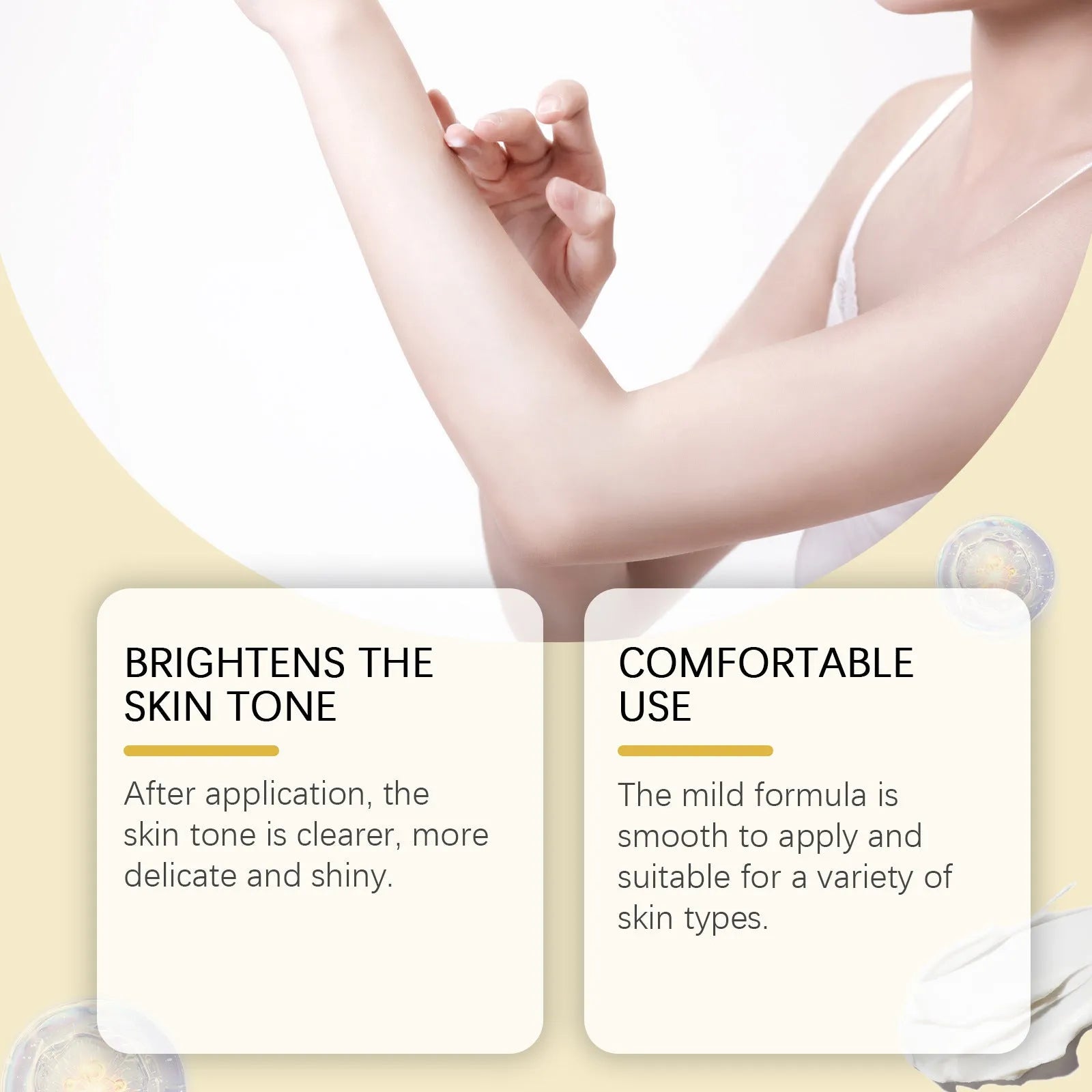 50g jar of vitamin C whitening cream for face skin lightening and pigment correction