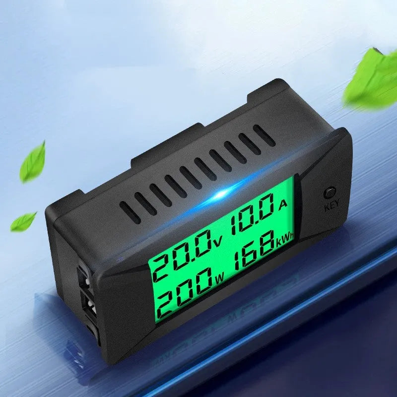 DC digital display voltmeter and ammeter with clear readout showing 0-300V measurement range
