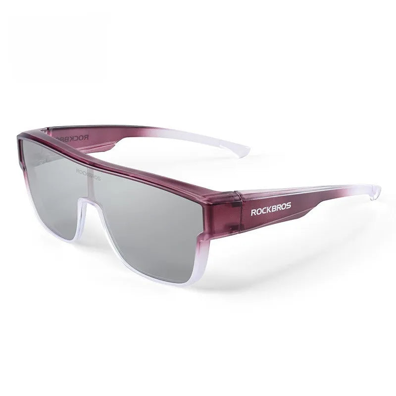 Polarized cycling goggles with TAC lenses and TR frame in large size for outdoor travel