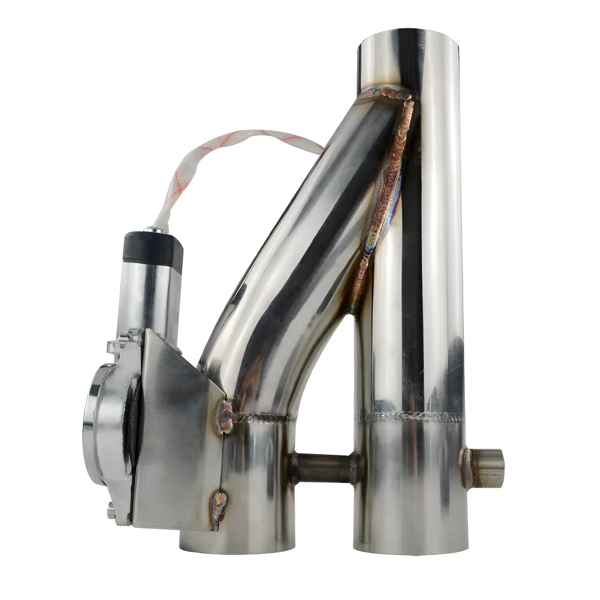 Electronic dual valve exhaust cut out in 304 stainless steel with CNC flange for 2.5 and 3 inch car exhaust piping
