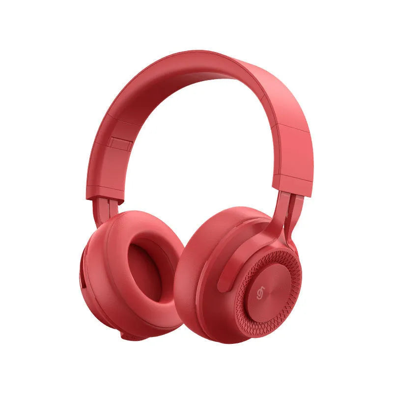Sports wireless Bluetooth headset in black, green, grey, or red colours showing earpiece design.