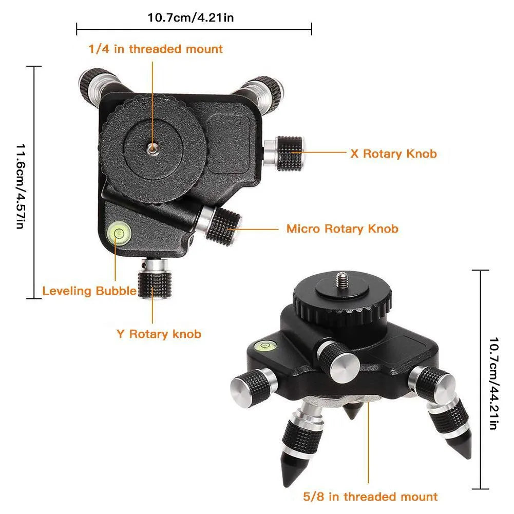 Black YL-30 aluminium alloy magnetic base for a spirit level on a workbench.