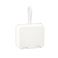 Handbag clip power bank in blue, green, red, or white with mobile phone stand functionality and dual charging ports