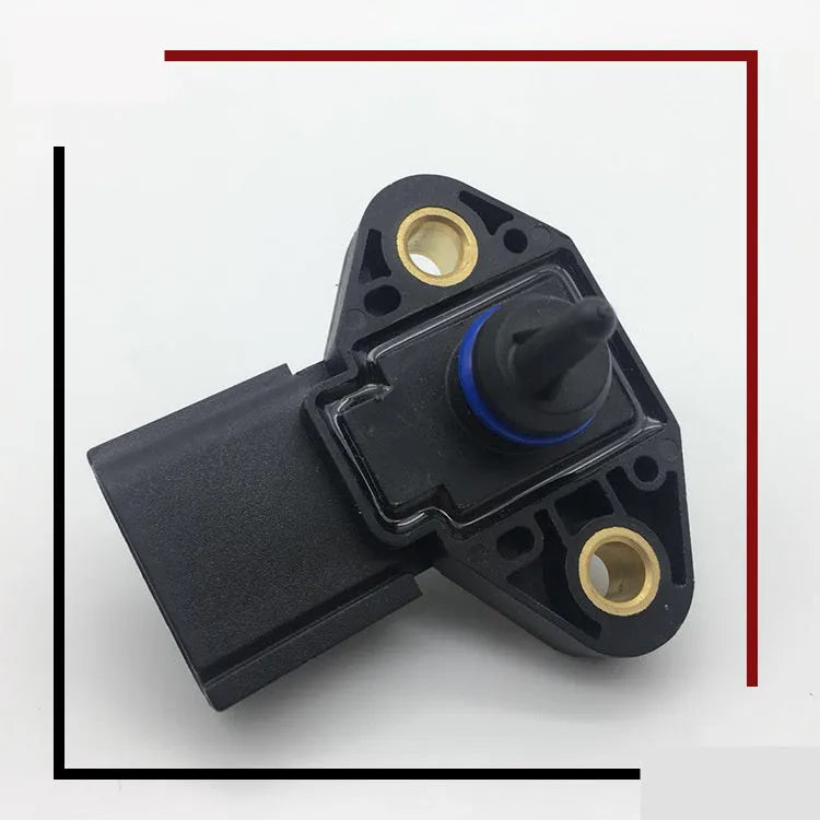 Black automotive intake manifold pressure sensor for Ford and Lincoln vehicles