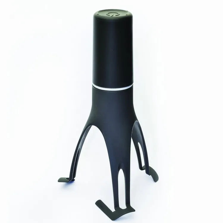 Uutensil Stirr automatic cooking mixer device in green colour showing 22 cm portable design for pot stirring