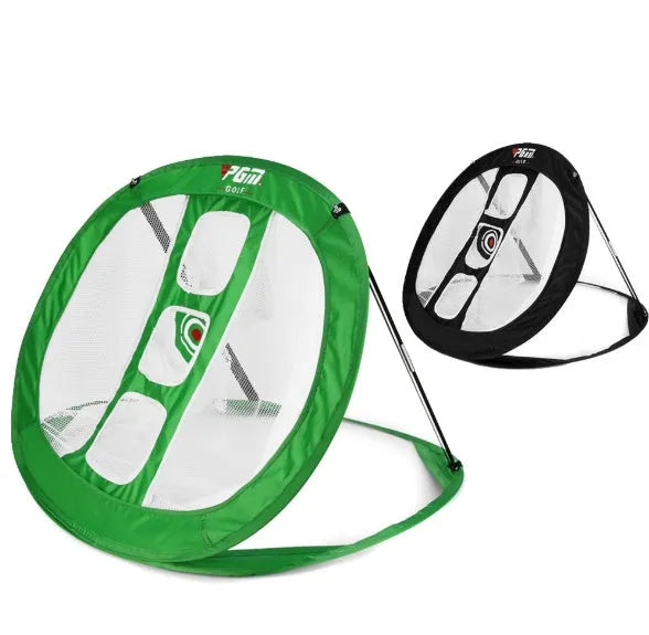 Golf practice net 68x80x48cm nylon pop-up design for indoor outdoor use black colour
