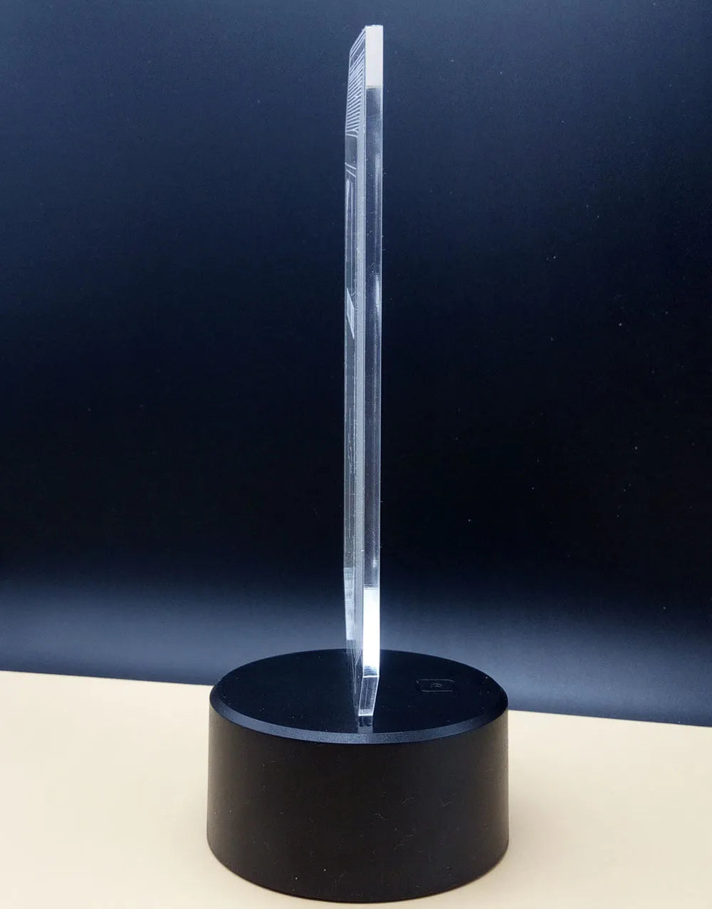 3D rose flower design LED night light on a black ABS base with USB cable and remote control.