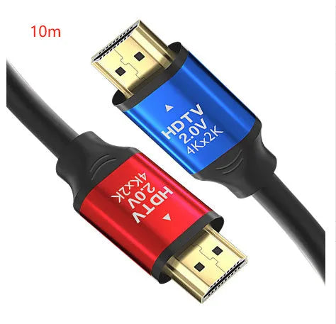 HDMI cable with aluminium alloy gold-plated connector, available in multiple lengths for computer monitors.