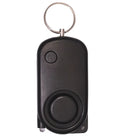 Runner Personal Alarm with LED flashing light and adjustable black wristband on white background