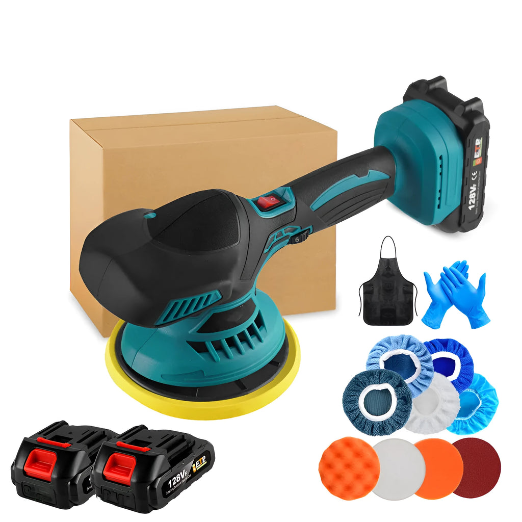21v cordless car polishing machine with 145mm circular polishing disc for wireless vehicle detailing