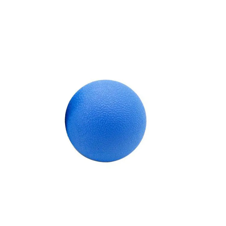 Round green TPE massage ball with a 6.1cm diameter for muscle and fascia relief.