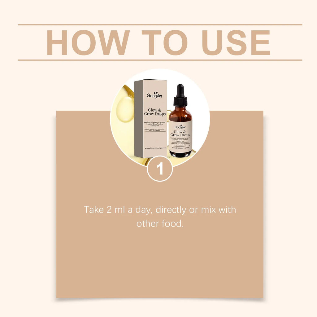 Female Estrogen Balance Drops 60ml supplement bottle with dropper on white background