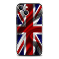 Painted phone case with cartoon and plant flags design, TPU back cover for iPhone models 11 to 16 Pro Max.