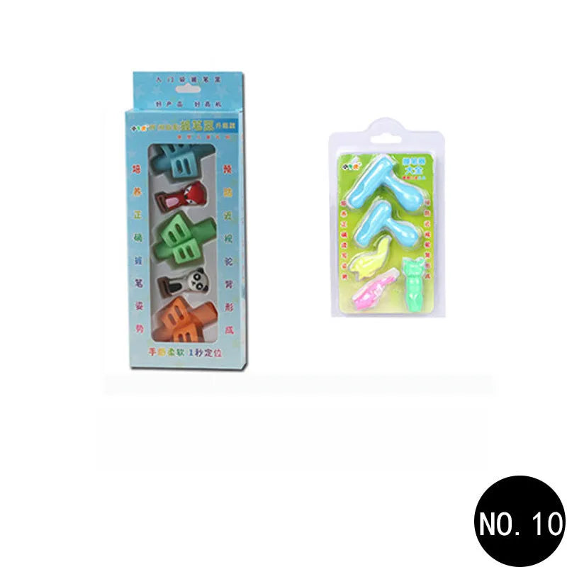 Cartoon character soft rubber pen holder for correcting children's writing posture