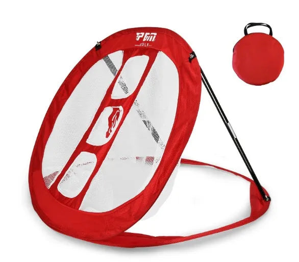 Golf practice net 68x80x48cm nylon pop-up design for indoor outdoor use black colour