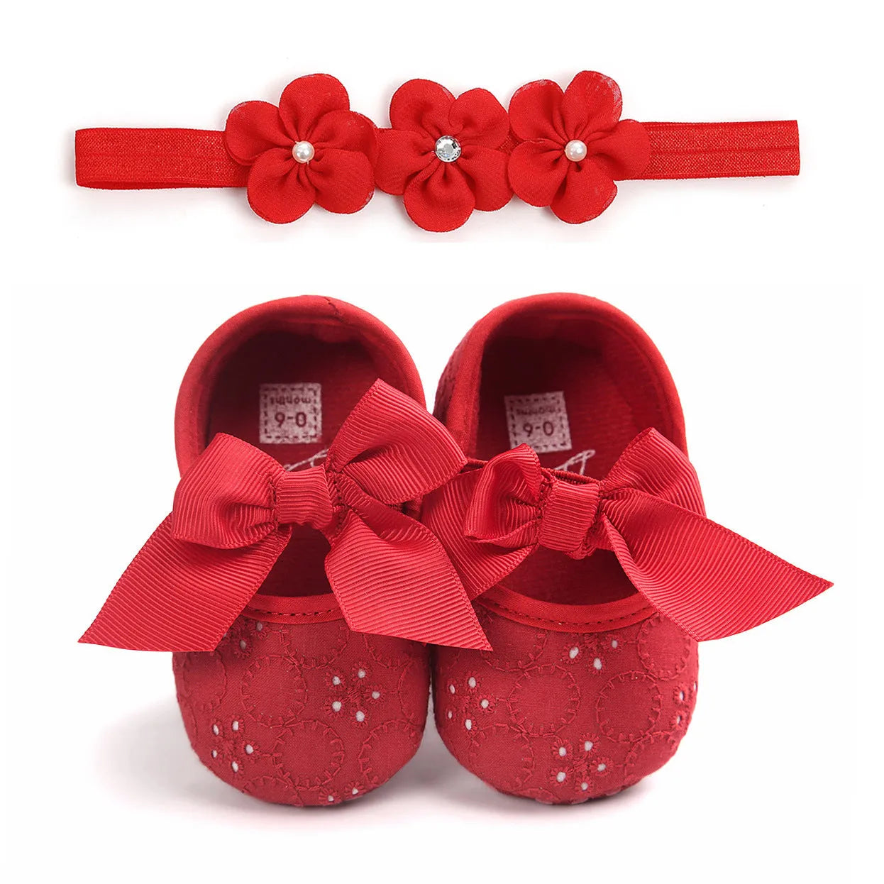 Baby princess shoes soft sole infant footwear pink colour size 11cm for 0-6 months