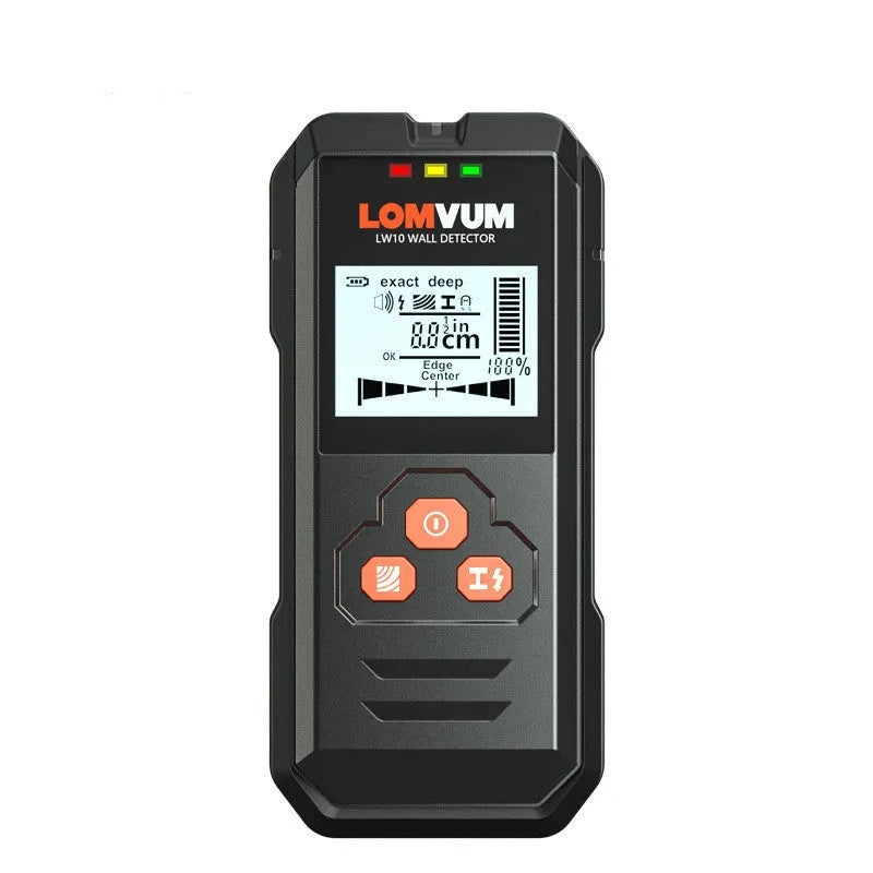 Multifunctional wall detector tool for finding metal studs, electrical wires and wooden beams behind walls