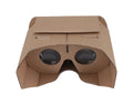Cardboard virtual reality glasses for smartphones with photo colour design.