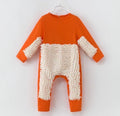 Baby crawler jumpsuit long sleeve flat car stitch in blue white colour size 73 cm