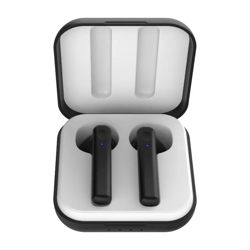 M1011 Macaron wireless sports headphones with charging case, available in Black, Green, Pink, Sky Blue and White