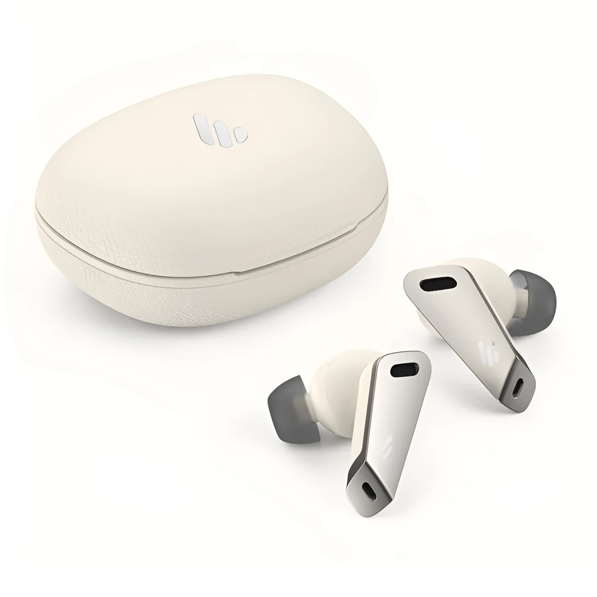 TWS NB2 active noise cancelling Bluetooth in-ear headset in calm white plastic with IPX5 waterproof rating